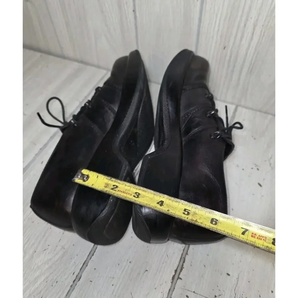 Vtg 90s Dansko Janika Platform Oxford Comfort Shoe Chunky Lug Sole Leather 9 Y2K